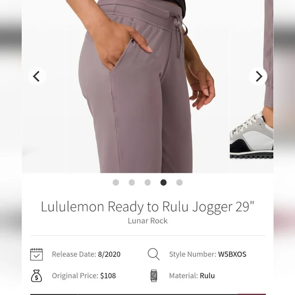 Lululemon Ready To Rulu Women's Lunar Rock Joggers - Picture 3 of 8